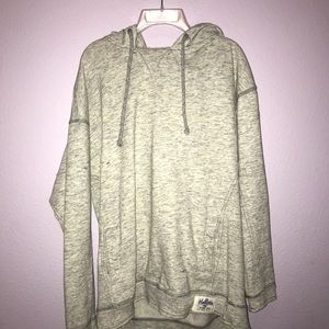 Heather distressed oversized hoodie